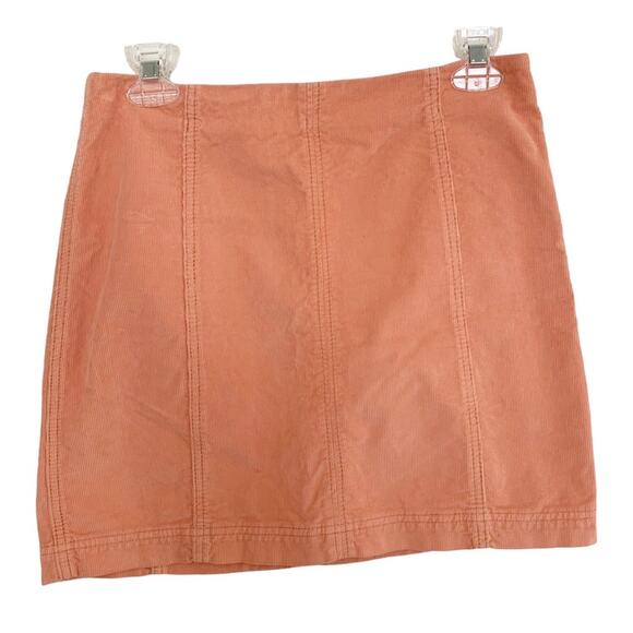 Free People Dresses & Skirts - Free People Orange Corduroy Mini Skirt